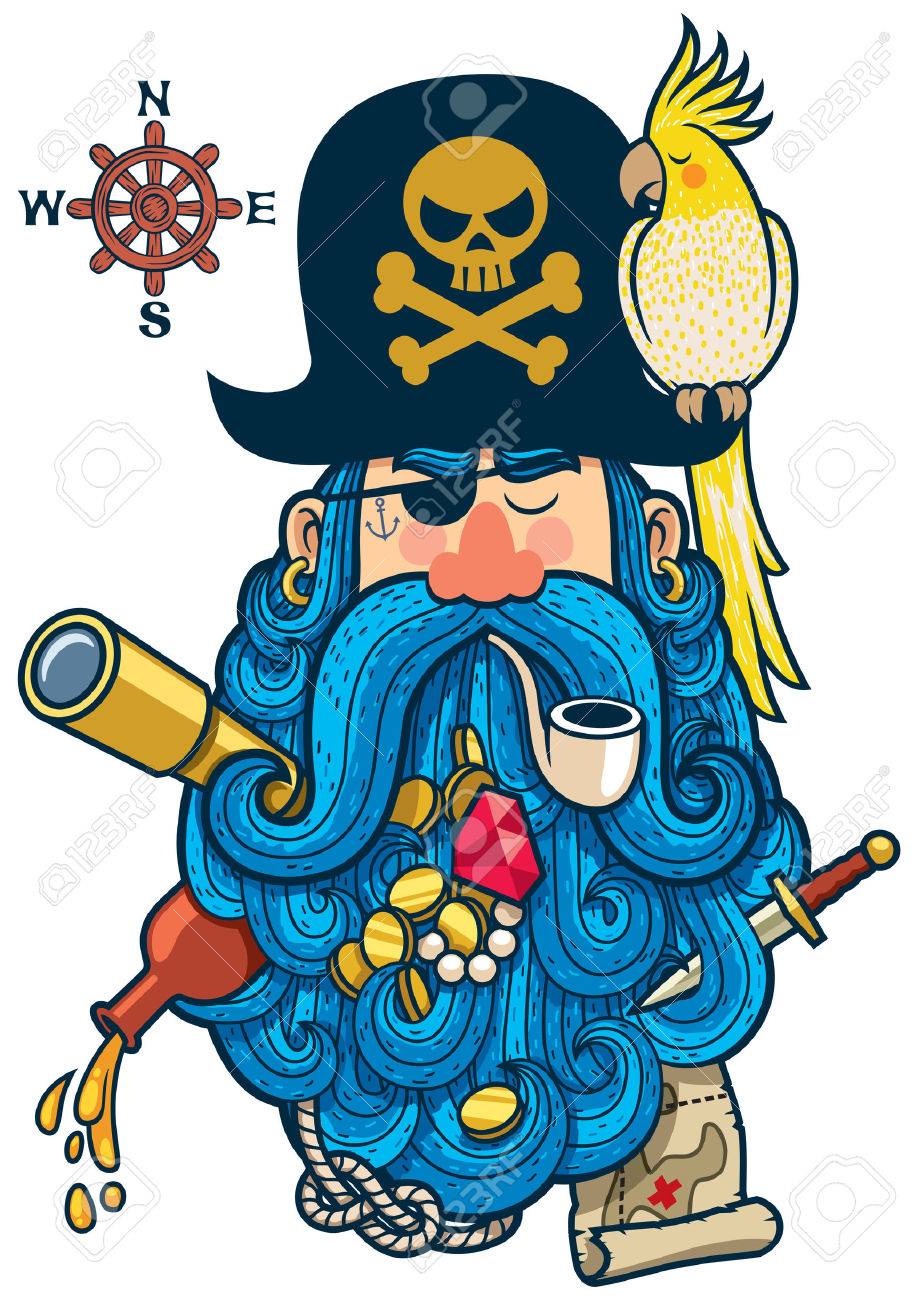 Detail Pirate Beard Clipart Nomer 36