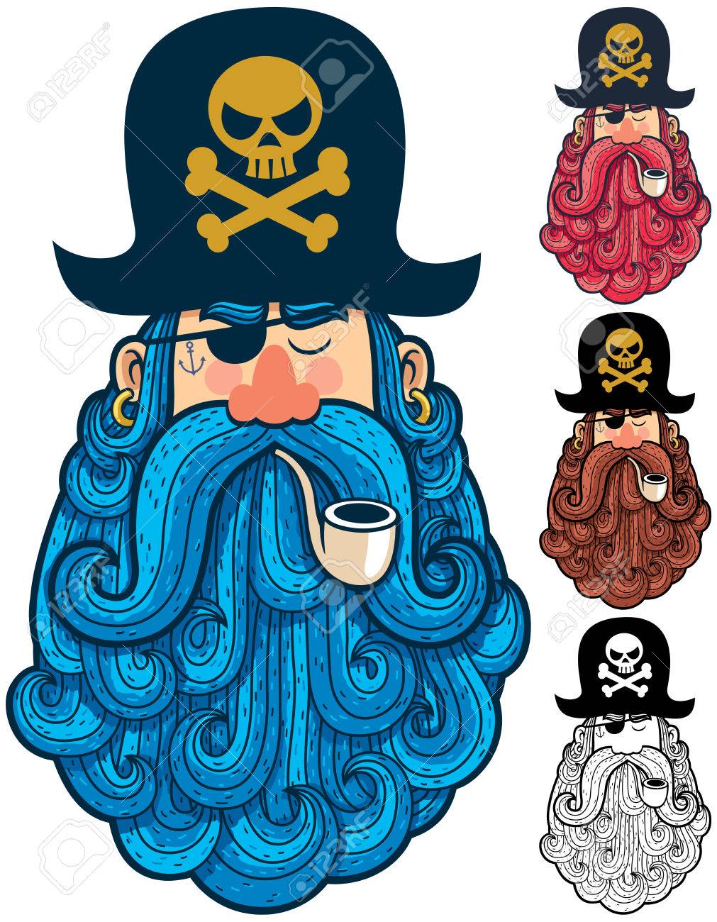 Detail Pirate Beard Clipart Nomer 7