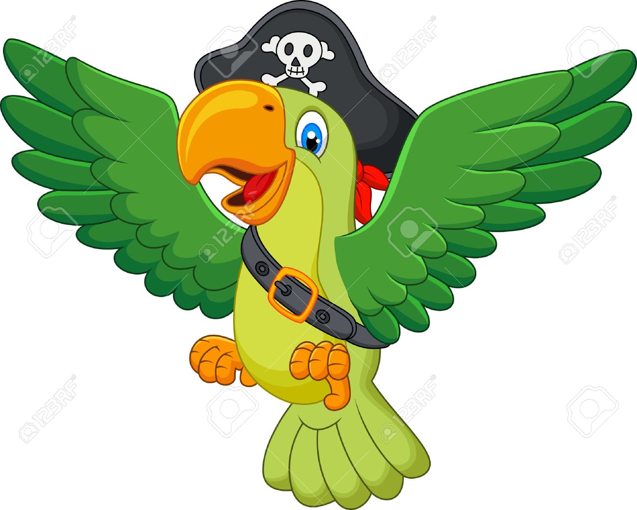 Detail Pirate Parrot Clipart Nomer 13