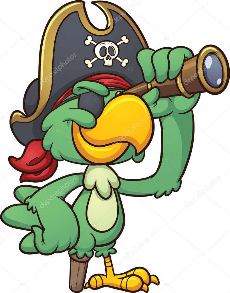 Detail Pirate Parrot Clipart Nomer 25