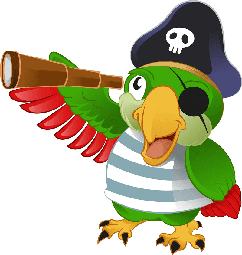 Detail Pirate Parrot Clipart Nomer 27