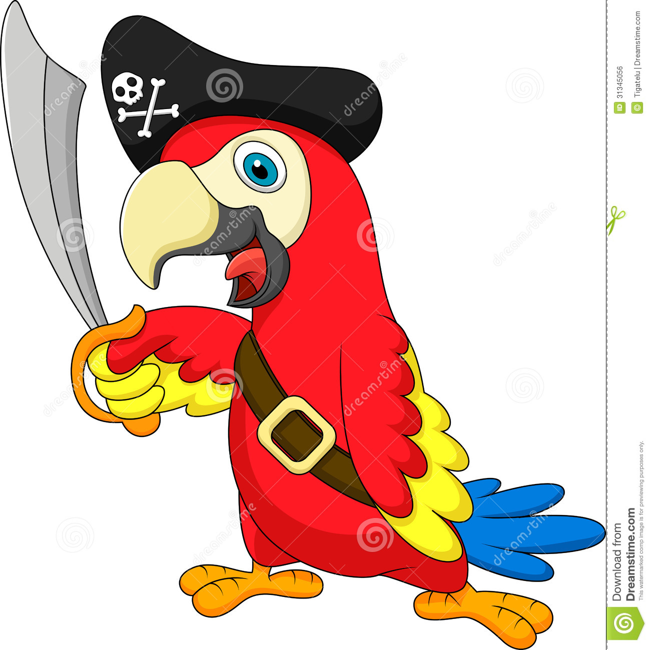 Detail Pirate Parrot Clipart Nomer 42