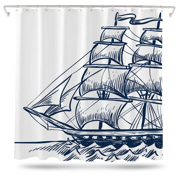 Detail Pirate Ship Shower Curtains Nomer 46