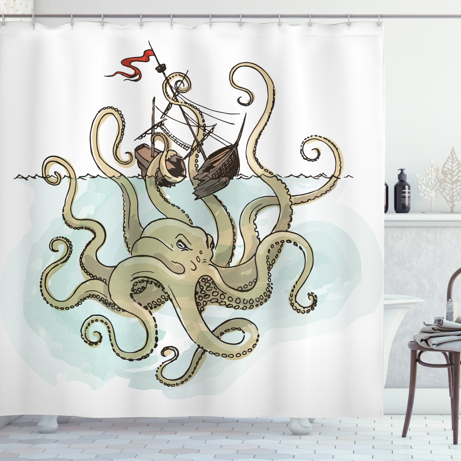 Detail Pirate Ship Shower Curtains Nomer 52