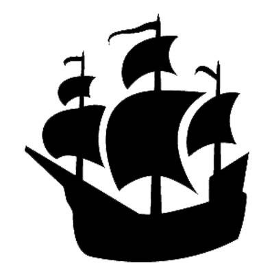 Pirate Ship Silhouette Clip Art - KibrisPDR