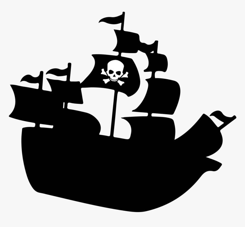Detail Pirate Ship Silhouette Clip Art Nomer 9