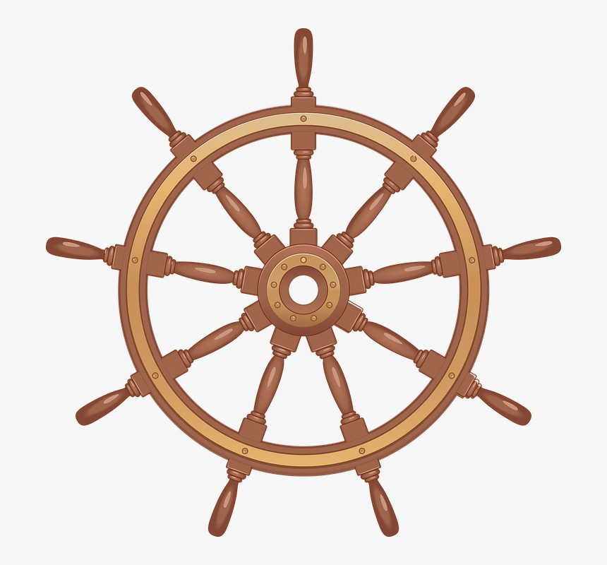 Detail Pirate Ship Wheel Clipart Nomer 2