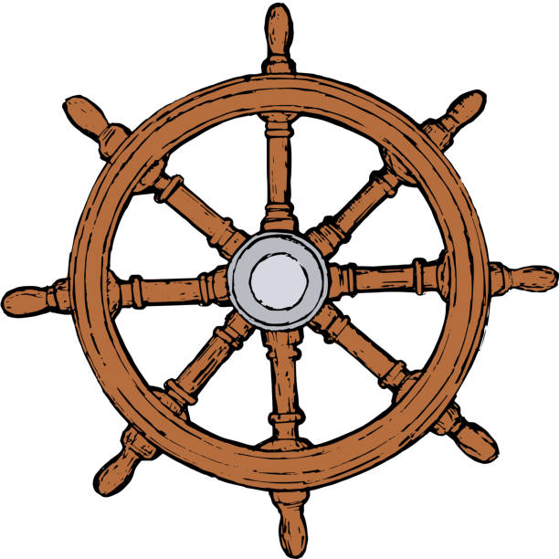 Detail Pirate Ship Wheel Clipart Nomer 32