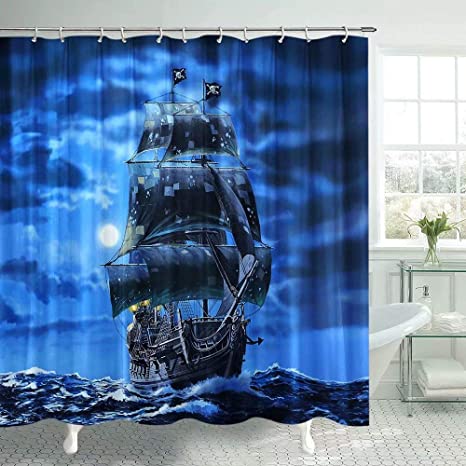 Pirate Shower Curtains - KibrisPDR