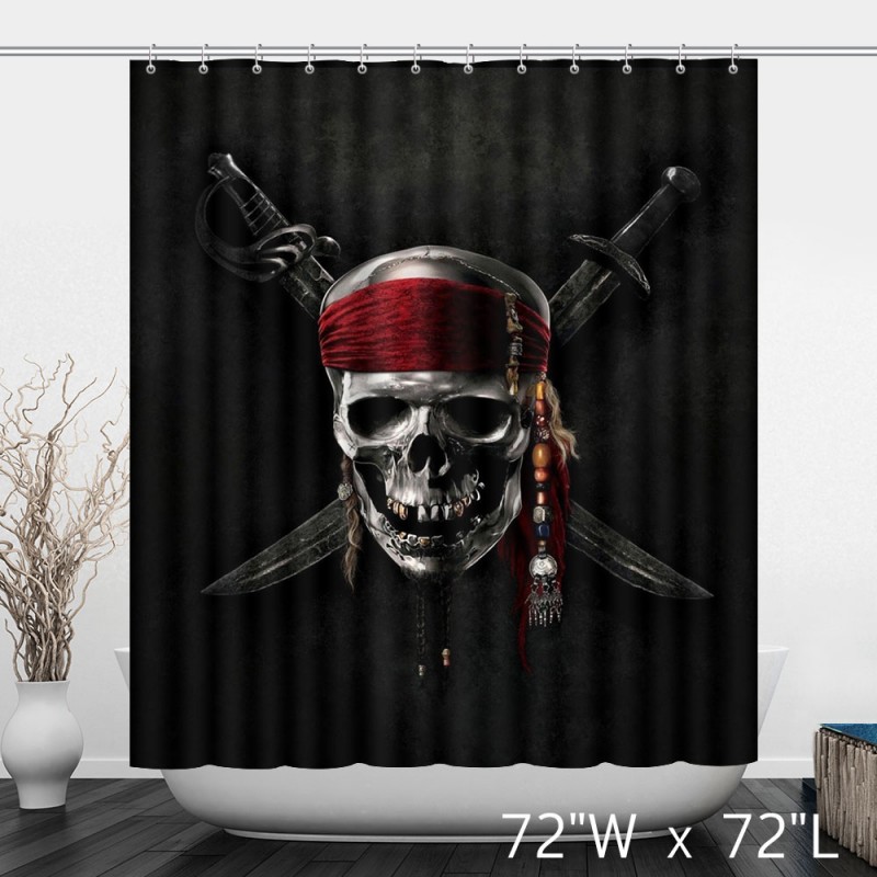 Detail Pirate Shower Curtains Nomer 17