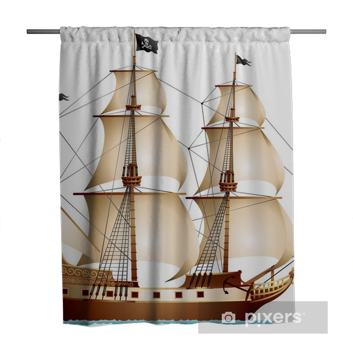 Detail Pirate Shower Curtains Nomer 36