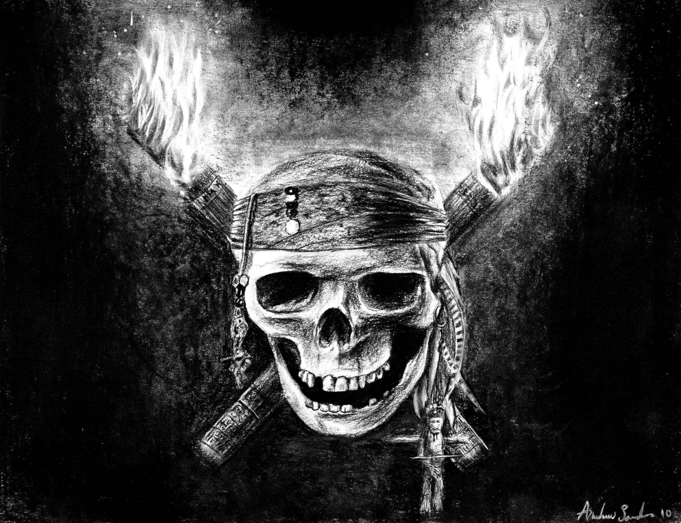 Detail Pirates Skull Wallpaper Nomer 35