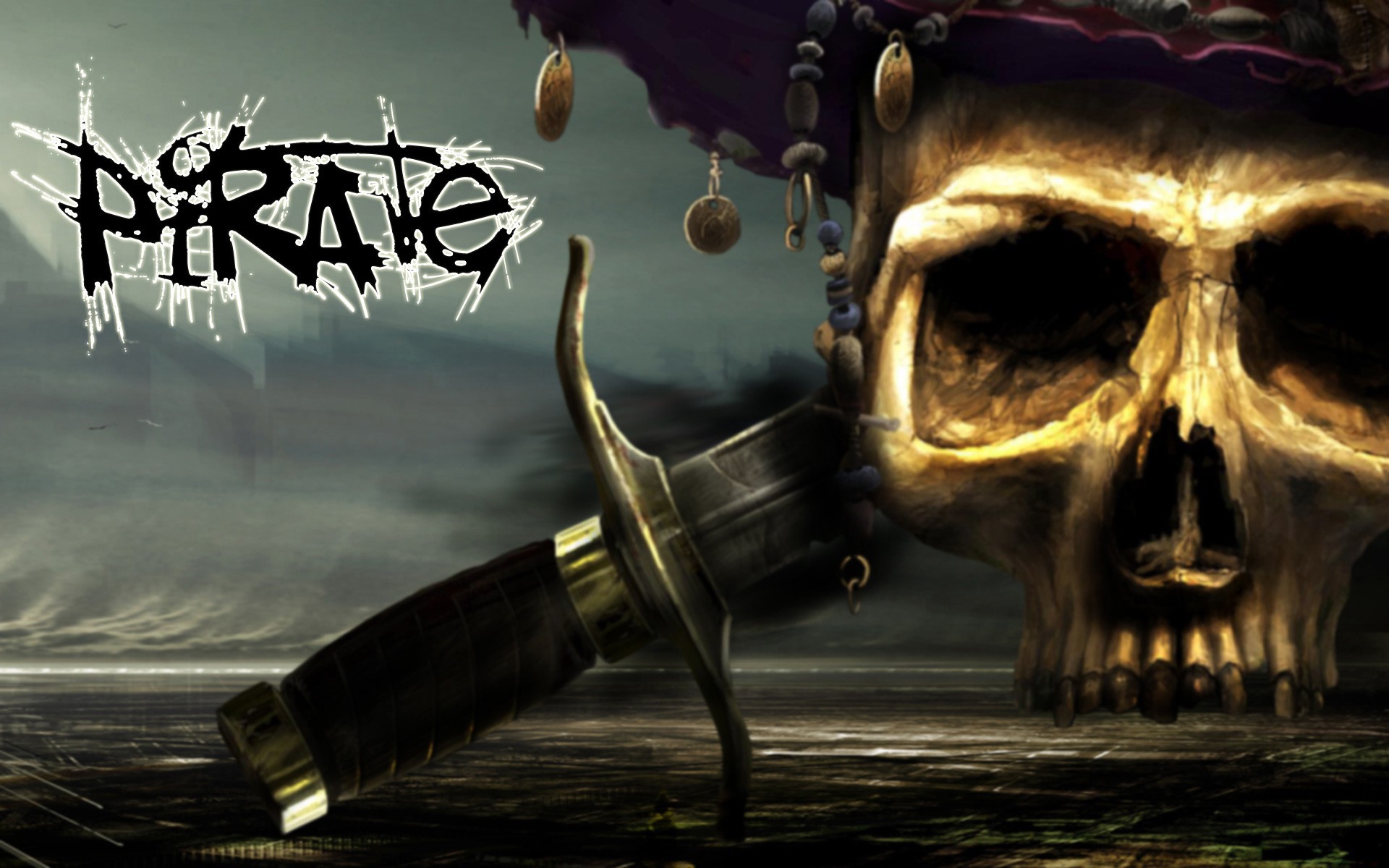 Download Pirates Skull Wallpaper Nomer 42