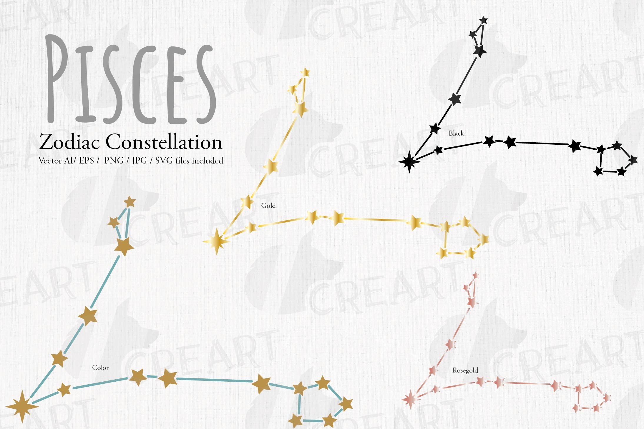Detail Pisces Constellation Png Nomer 30