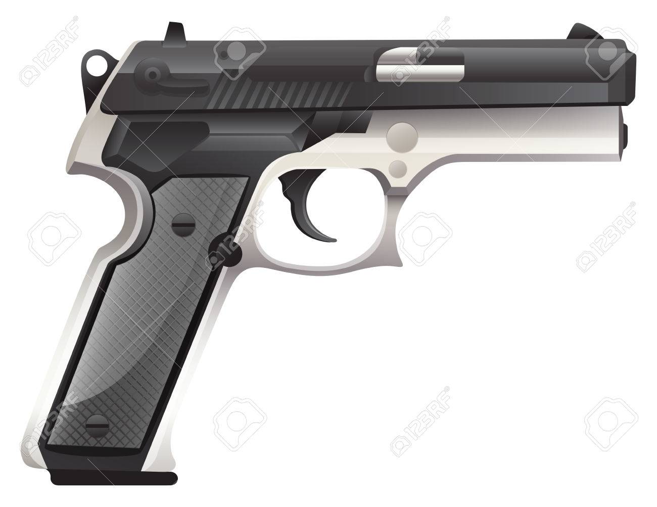 Detail Pistol Gun Design Nomer 2