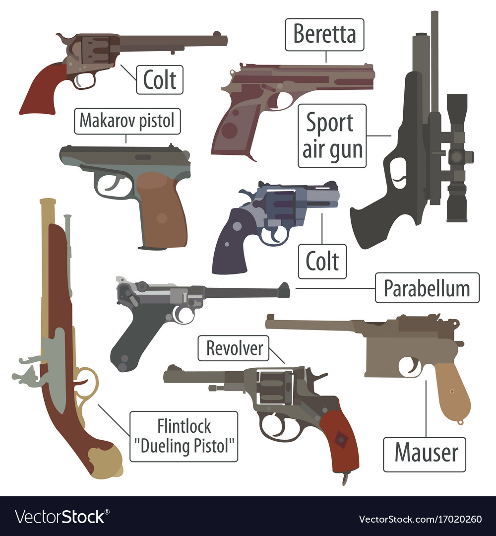 Detail Pistol Gun Design Nomer 8