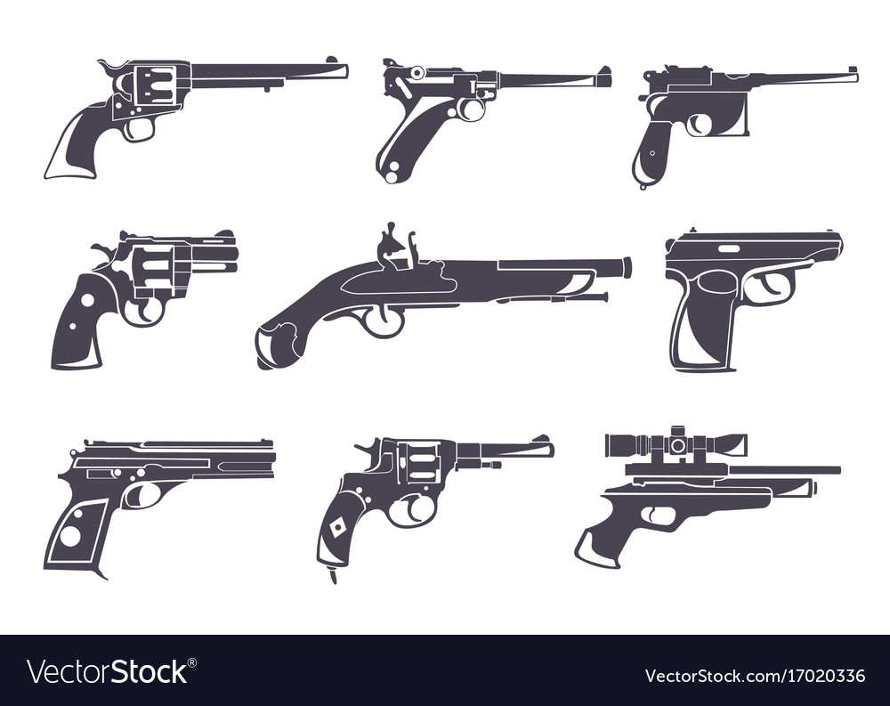 Detail Pistol Gun Design Nomer 10