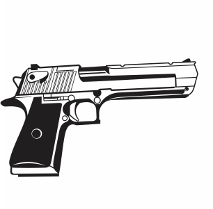 Detail Pistol Vector Png Nomer 2