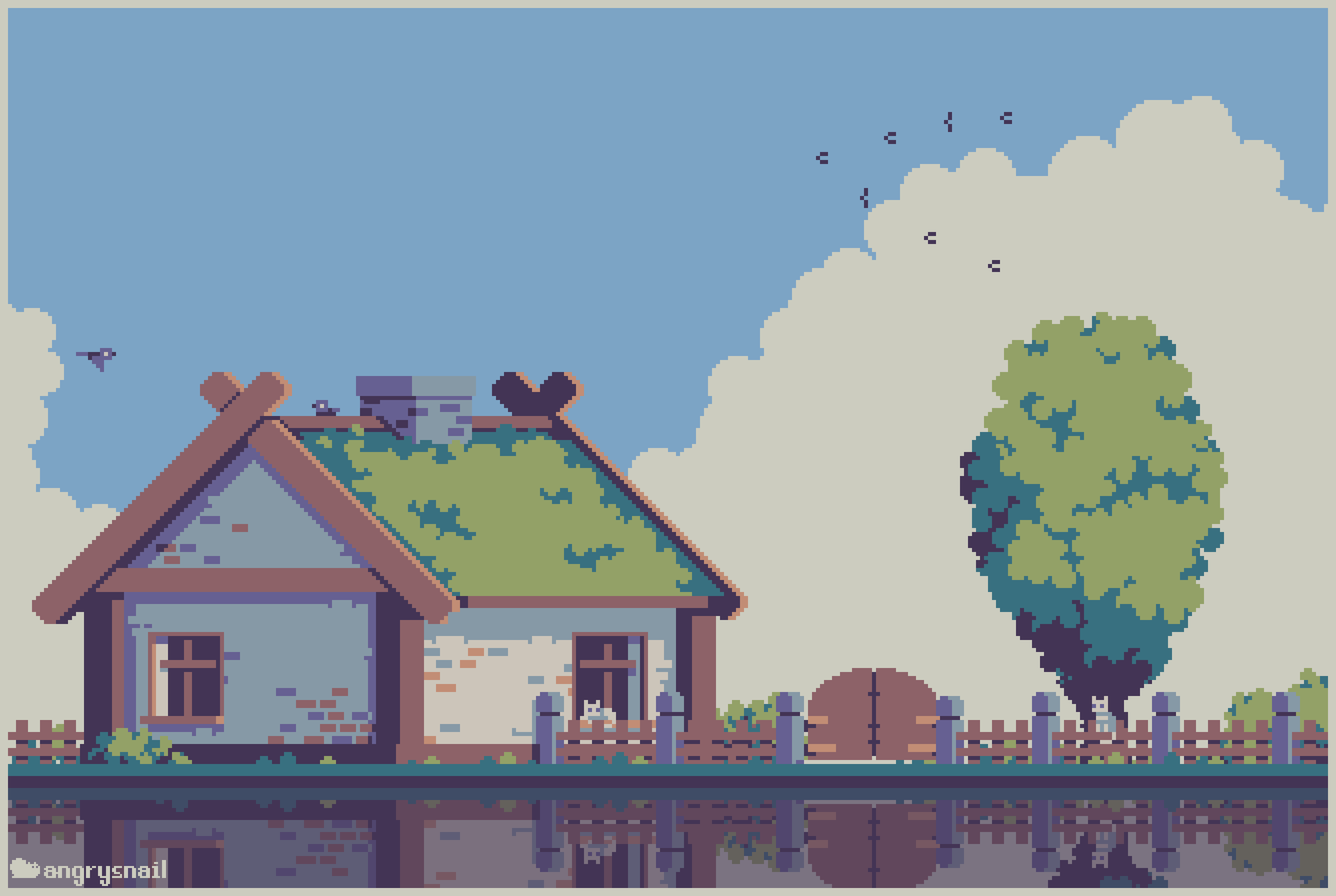 Detail Pixel Art Background Nomer 11