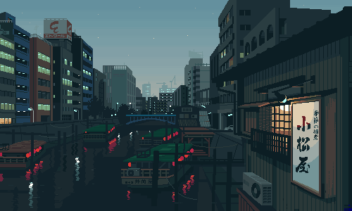 Detail Pixel Art Background Nomer 13