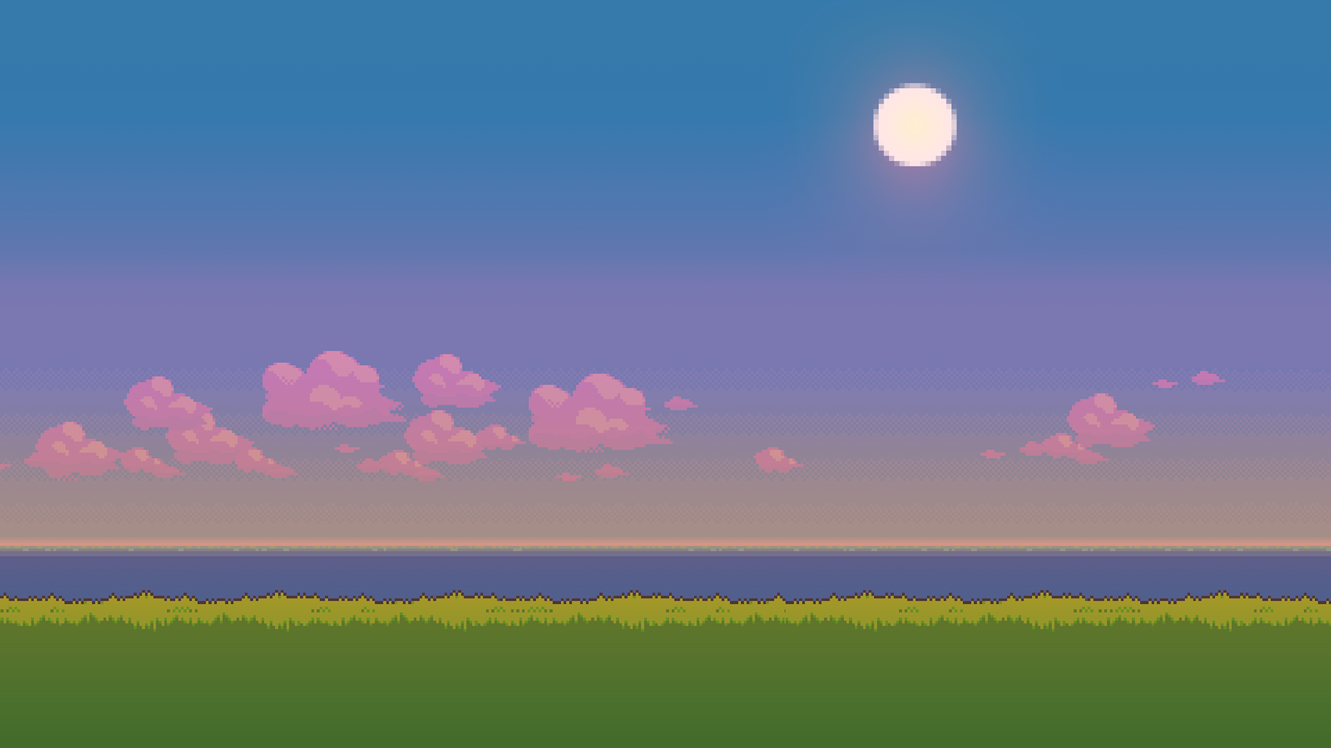 Detail Pixel Art Background Nomer 48