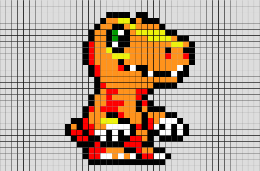 Detail Pixel Art Digimon Nomer 3