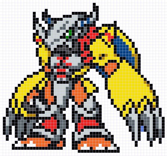 Detail Pixel Art Digimon Nomer 23