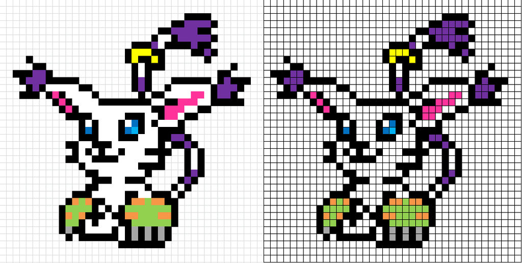 Detail Pixel Art Digimon Nomer 26