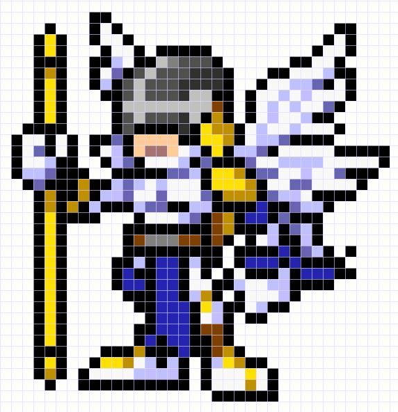 Detail Pixel Art Digimon Nomer 44