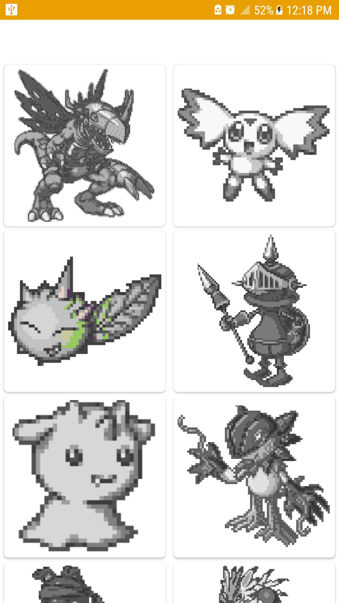 Detail Pixel Art Digimon Nomer 54