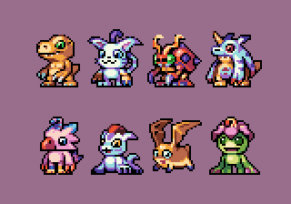 Detail Pixel Art Digimon Nomer 7