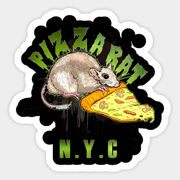 Detail Pizza Rat Sticker Nomer 19