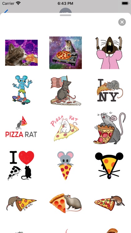 Detail Pizza Rat Sticker Nomer 23