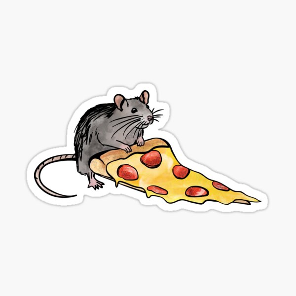 Detail Pizza Rat Sticker Nomer 5