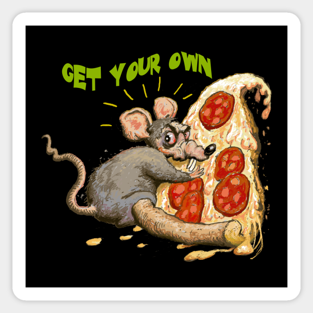 Detail Pizza Rat Sticker Nomer 7