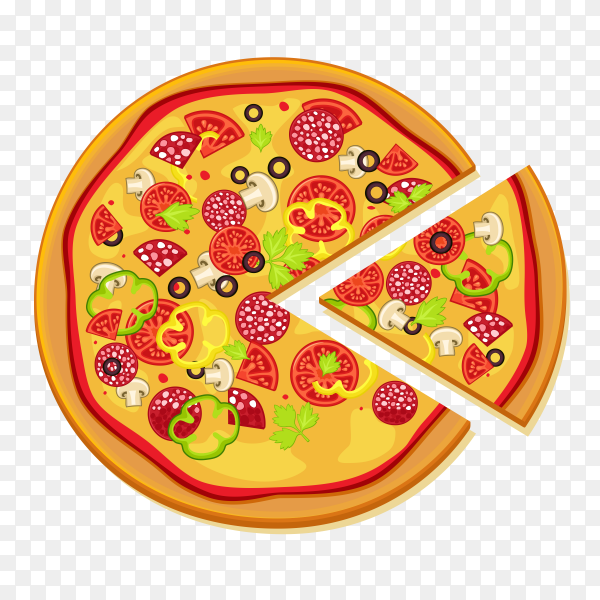 Detail Pizza Vector Png Nomer 10