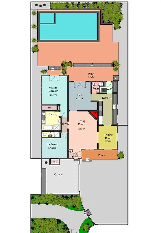 Detail Plan Lantai Rumah Nomer 27