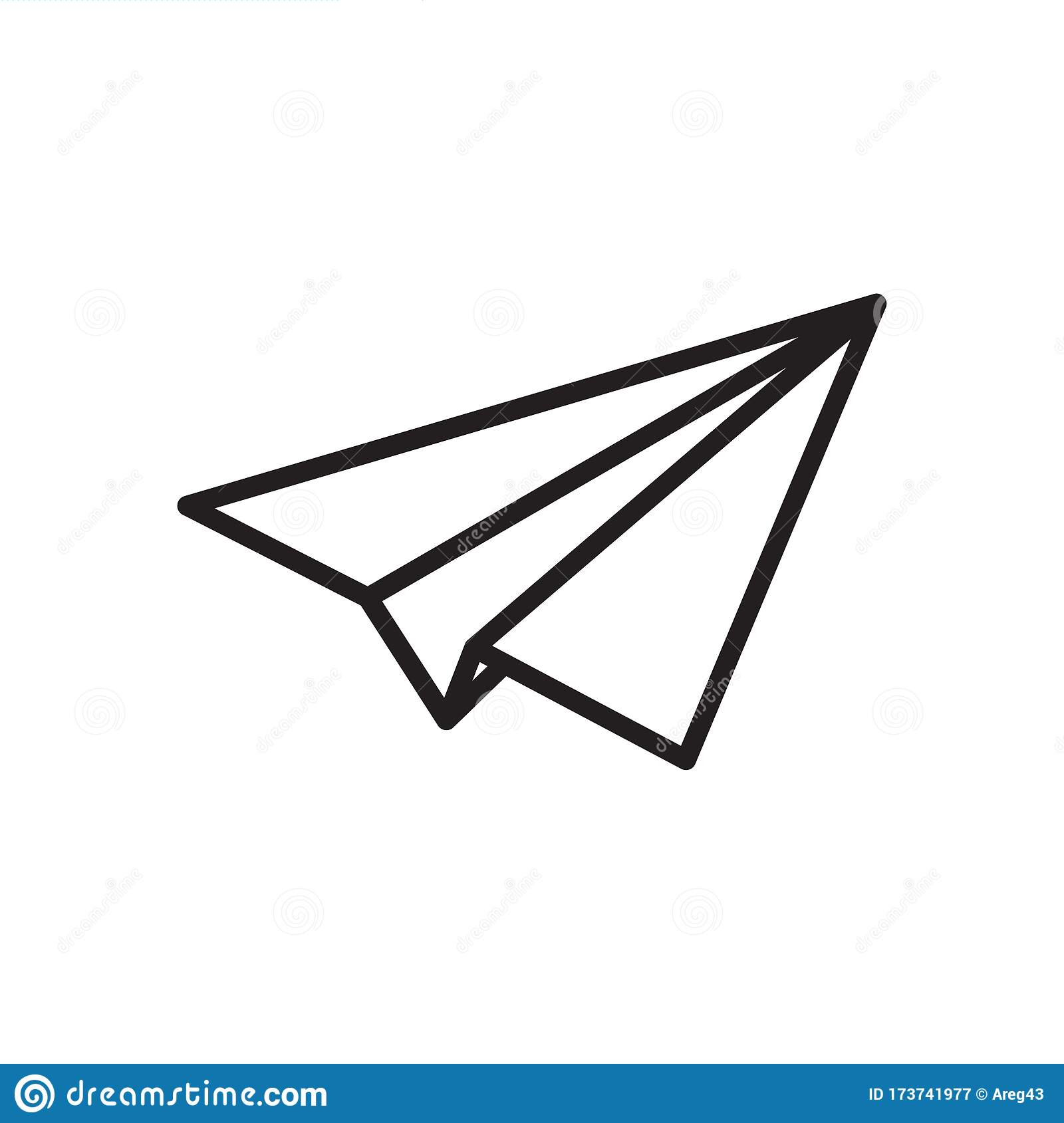 Detail Plane Paper Vector Nomer 44