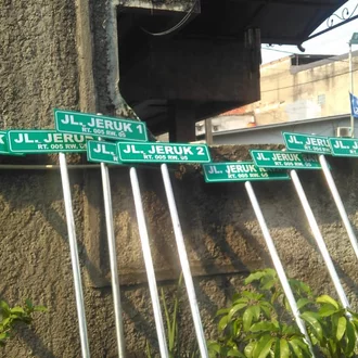 Detail Plang Jalan Dari Kayu Nomer 24
