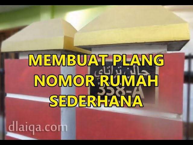 Detail Plang Nomor Rumah Nomer 53