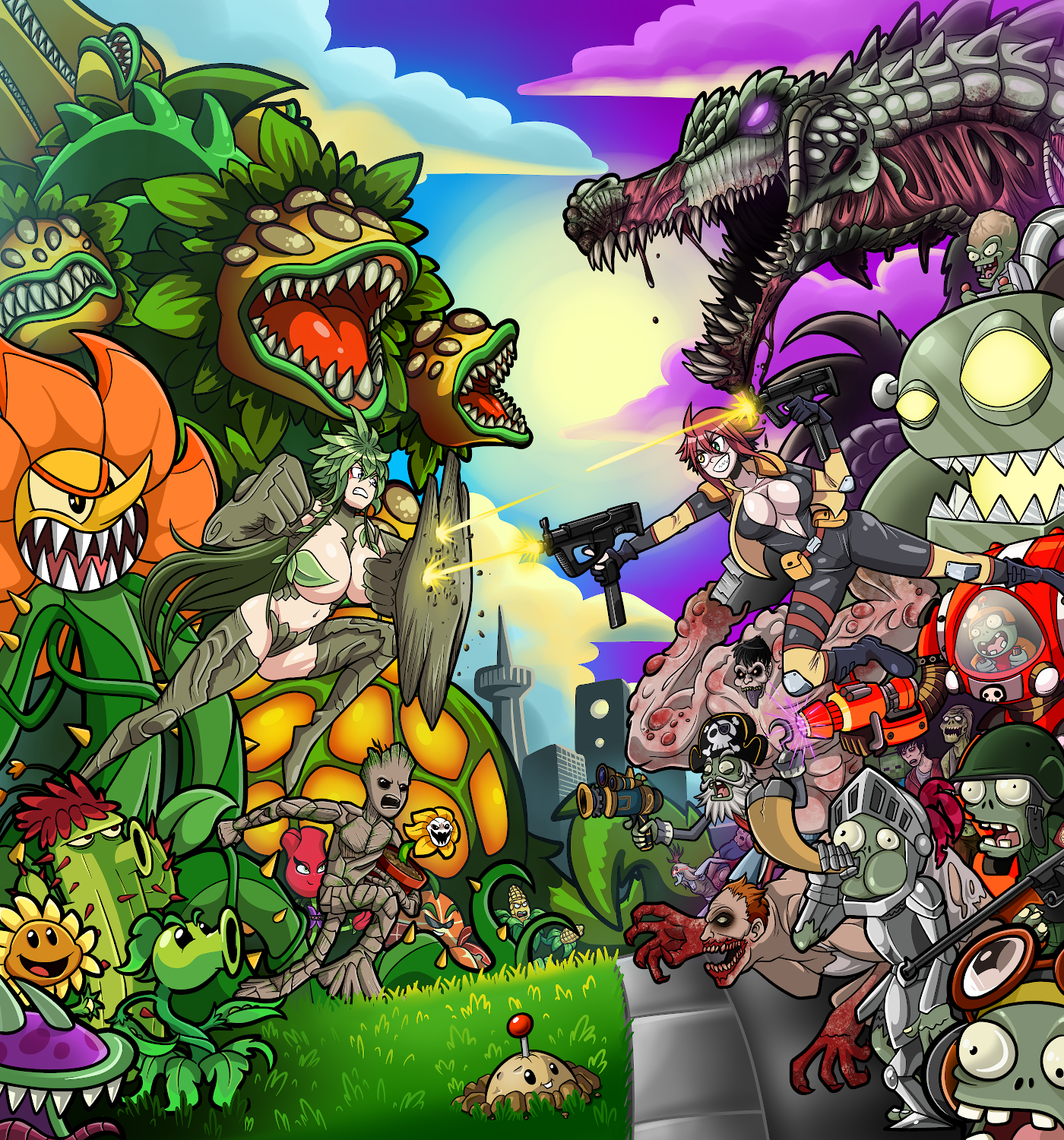 Detail Plant Vs Zombie Background Nomer 21