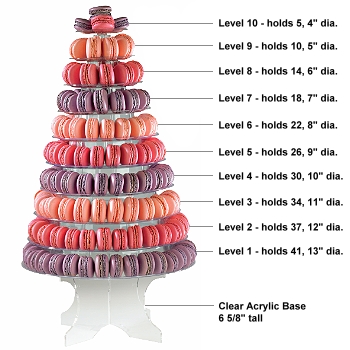 Detail Plastic Macaron Tower Nomer 8