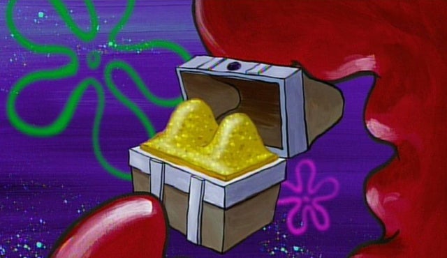 Detail Plastic Treasure Chest Spongebob Nomer 3