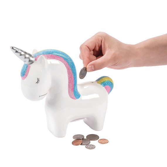 Detail Plastic Unicorn Piggy Bank Nomer 12