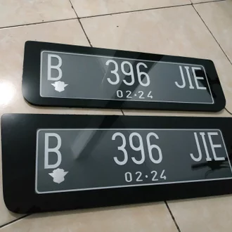 Detail Plat Nomor Acrylic Nomer 12