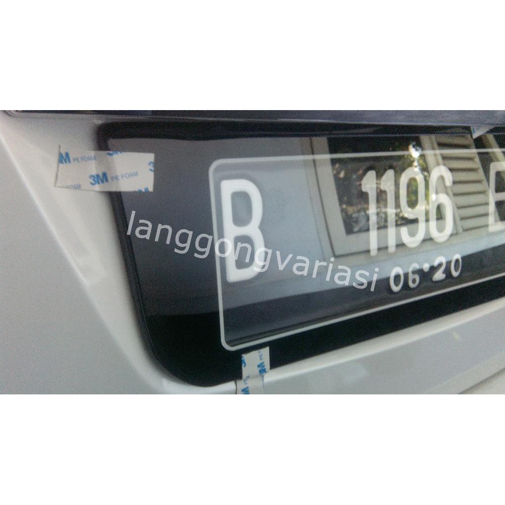 Detail Plat Nomor Acrylic Nomer 19