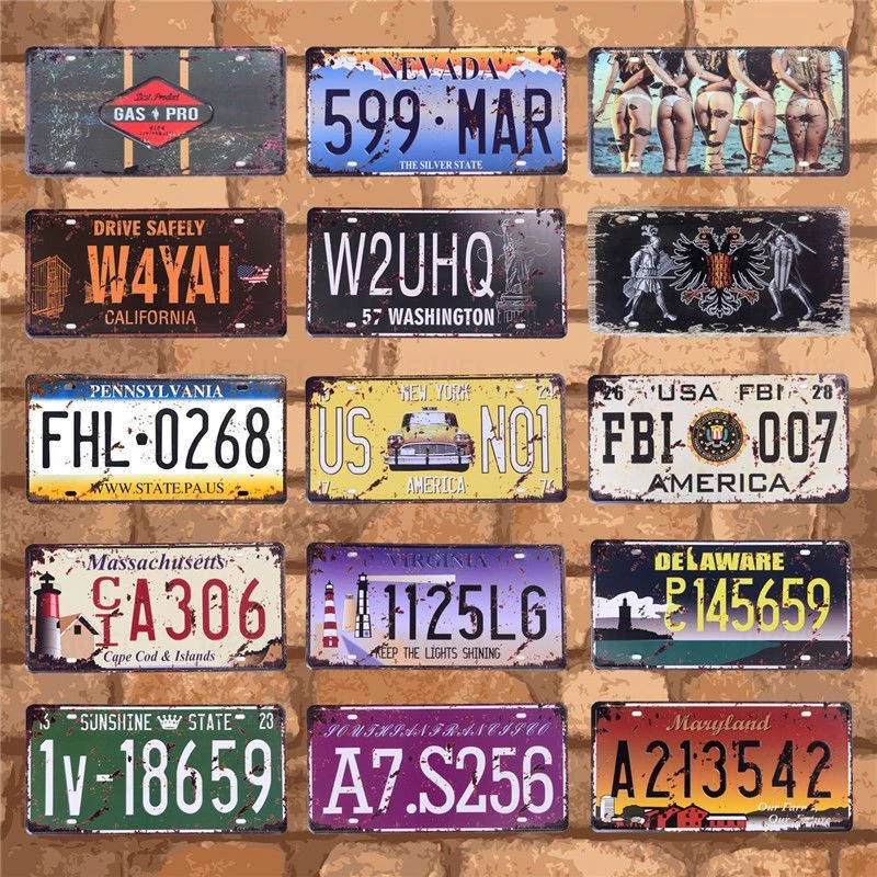 Detail Plat Nomor Amerika Nomer 45