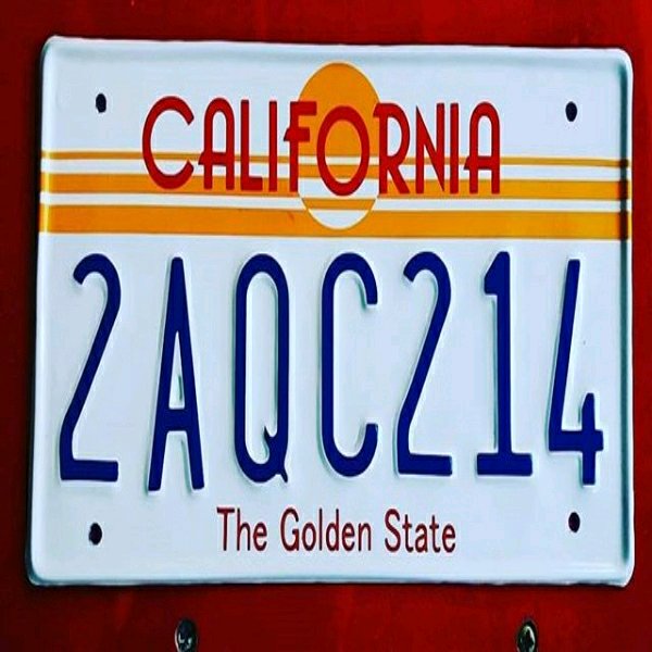 Detail Plat Nomor California Nomer 52