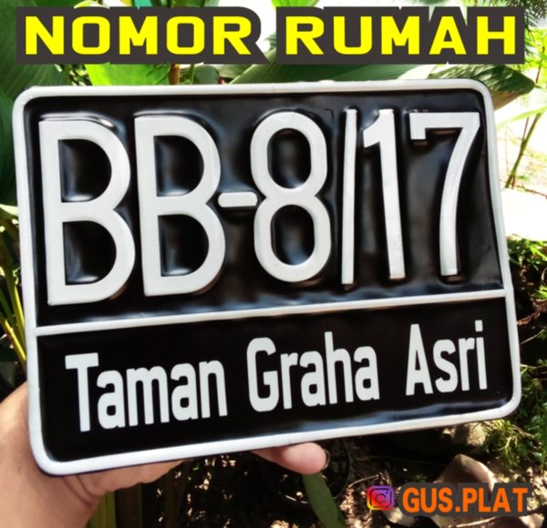 Detail Plat Nomor Rumah Nomer 9