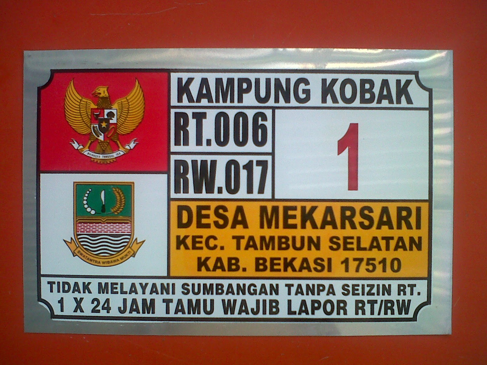 Detail Plat Nomor Rumah Nomer 12